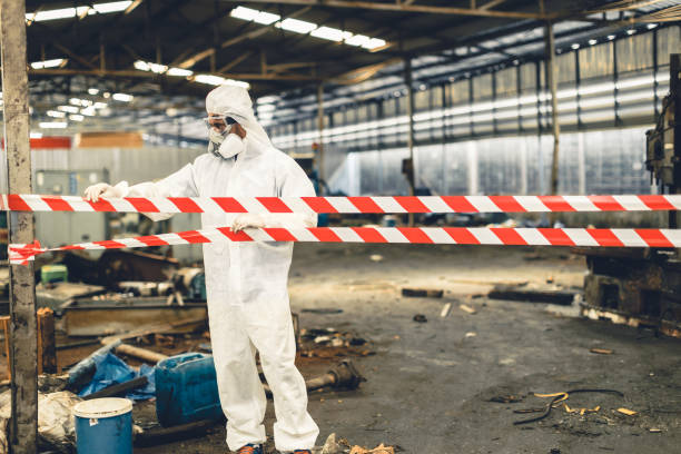 Professional Biohazard technician working in Heath, OH